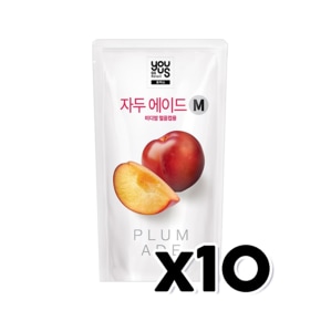 유어스 자두에이드 M 아이스파우치음료 230ml x 10개