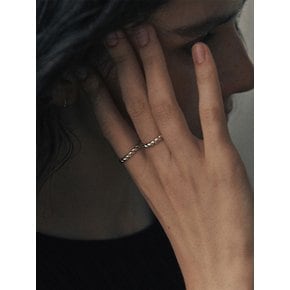 [925 silver] Cinq.silver.213 / epais bout ring