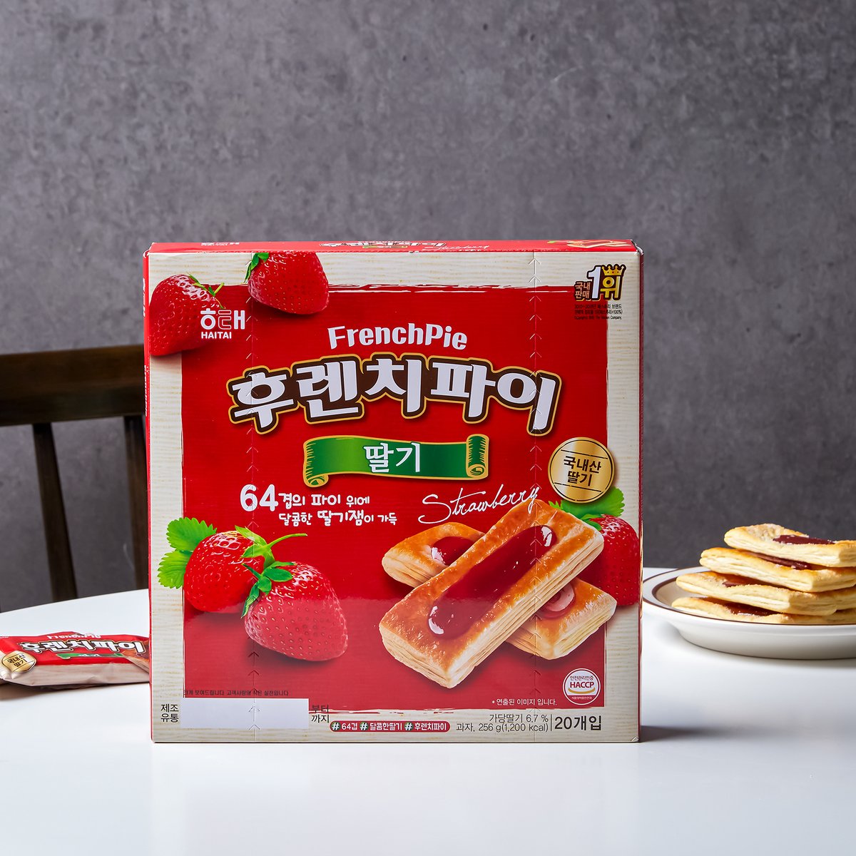 해태 후렌치파이딸기20입, 새벽배송