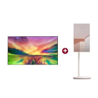 LG [공식인증점] LG QNED TV 벽걸이형 86QNED80KRA + 스탠바이미 27ART10CKPL