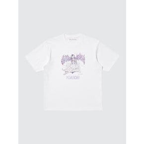 UT 요아소비 반팔 티셔츠 릴랙스핏 여성용 00 화이트 489916
