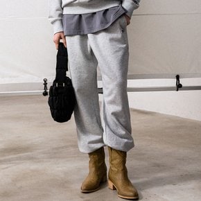 UNISEX 에센셜 코지 스웨트 조거 팬츠 [MELANGE GREY] / SBD1U52040-WOMAN