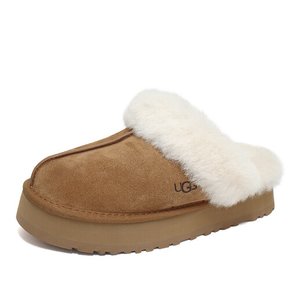 (240mm)어그 UGG 디스케트 털슬리퍼 양털 스웨이드 방한 털신 체스트넛 1122550-CHE