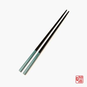 국내산 나무 천연 옻칠 칼라 젓가락 정제칠  파랑 1p