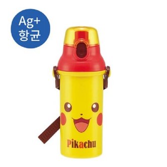 텐바이텐 일본 수입 포켓몬스터 피카츄 원터치 물병 물통 480ml