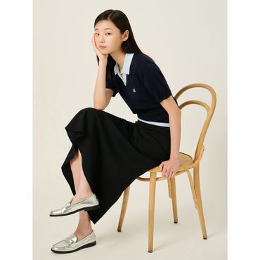 빈폴레이디스 레이어드 티칼라 반소매 풀오버  네이비 (BF5751C04R)