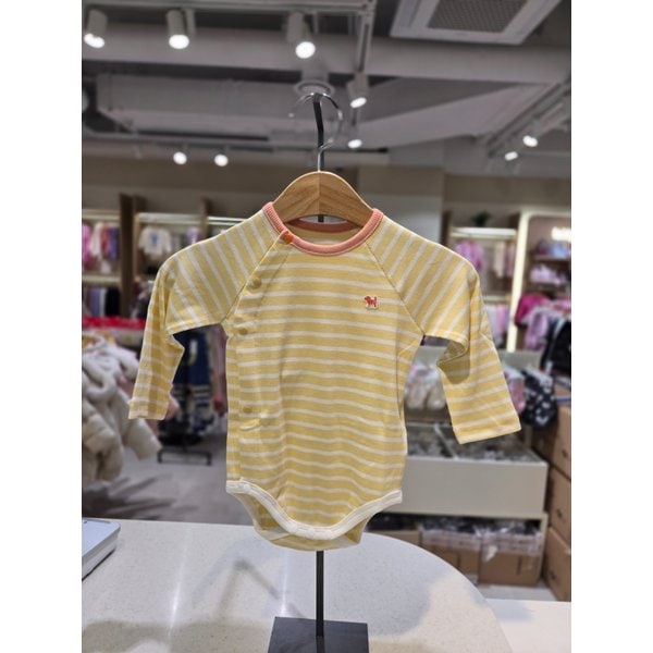 [파주점] [블루독베이비 (YE) 머랭뱀부세트바디슈트  4517004009