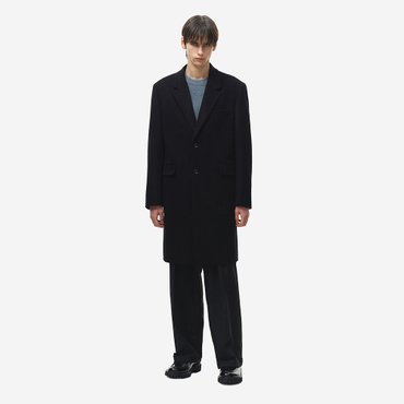 지오송지오 투버튼 체스터 코트 블랙 ZG5CT502BK
