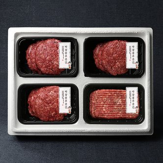 박참봉푸줏간 한우 떡갈비/언양불고기 혼합선물세트 7호 2.28kg (떡갈비480g x 1팩 / 언양불고기600g x 3팩)