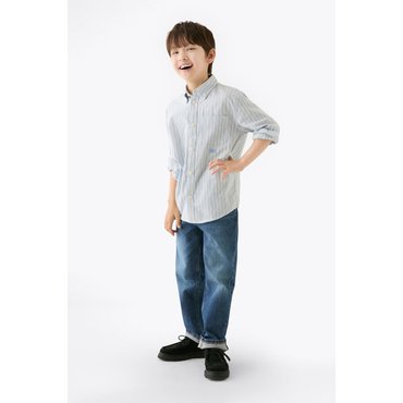 타미힐피거키즈 T42F6HSH130BT1 (스트라이프 플래그 셔츠)