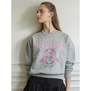 Belle Rose Sweatshirt - Melange Grey