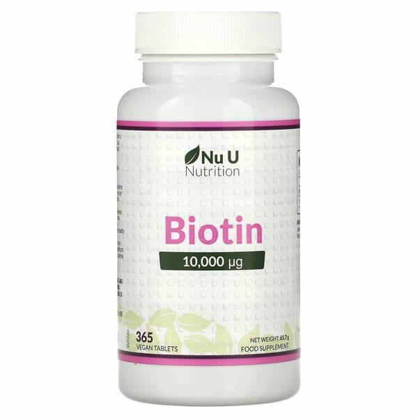 Nu u Nutrition 비오틴 Biotin 10000 마이크로그램 365정