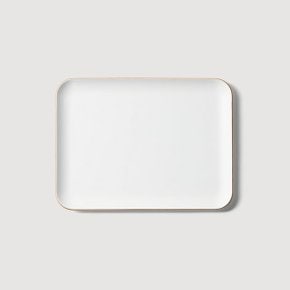홈카페 쟁반 27x20cm 화이트 J70N903155100