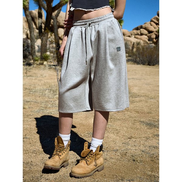 멀티턱 와이드 TR 스웨트 하프 팬츠 MSP302 / 2color W