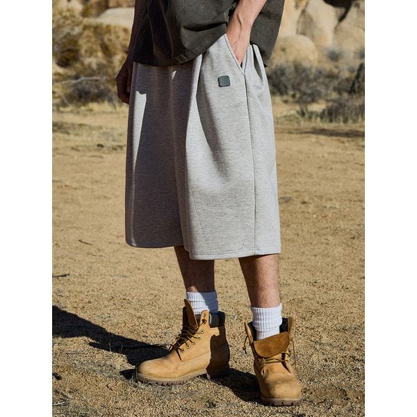 멀티턱 와이드 TR 스웨트 하프 팬츠 MSP302 / 2color W