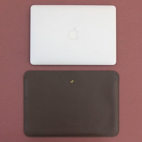 맥북프로 신형 터치바 Macbook Pro 맥북 13형 가죽 파우치(로얄베이지) 상품이미지 4