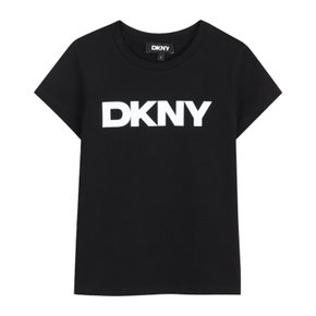 [해외배송] 디케이엔와이 주니어 볼드 로고 크루넥 반팔 티셔츠 D62617K 09B