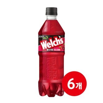 글로벌푸드 [농심]웰치스 제로 체리스트로베리 (600ml x 6개)