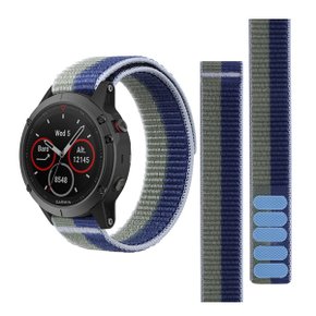 가민 스마트워치 우븐 나일론 스포츠 루프 밴드 스트랩 22/26mm Garmin 퀵핏 포러너 엔듀로 디센