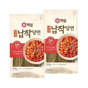 CJ제일제당 백설 대왕 납작당면 300g x2개