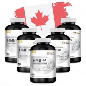  로얄캐네디언 캐나다 HMB 비타민D3 180캡슐x5통 근손실