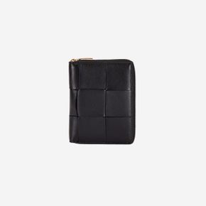 보테가 베네타 집 어라운드 월렛 블랙 Bottega Veneta Zip Around Wallet Black