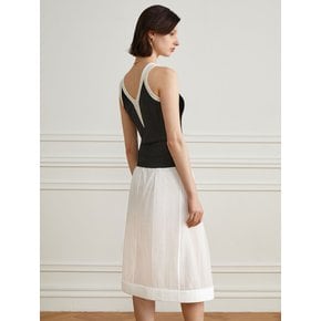 YY_High waist A-line skirt