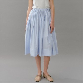 blank03 [블랭크03] cotton string skirt (blue stripe)