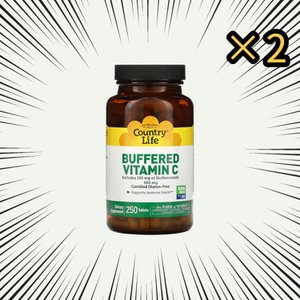  컨트리라이프 버퍼드 비타민C 500mg 250정 2통