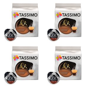 타시모 로르 에스프레소 클레시끄 파드 캡슐 커피 Tassimo LOR Espresso Classique 16개입 4개