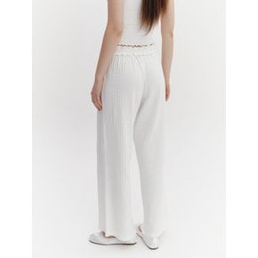 Wave Frill Pants Ivory