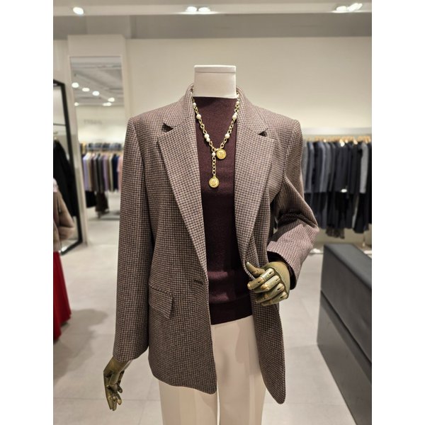 [파주점] 울 블렌드 하운드투스 원 버튼 자켓 JRCA0JK613