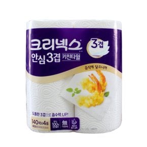 안심3겹 키친타올 140매 4롤
