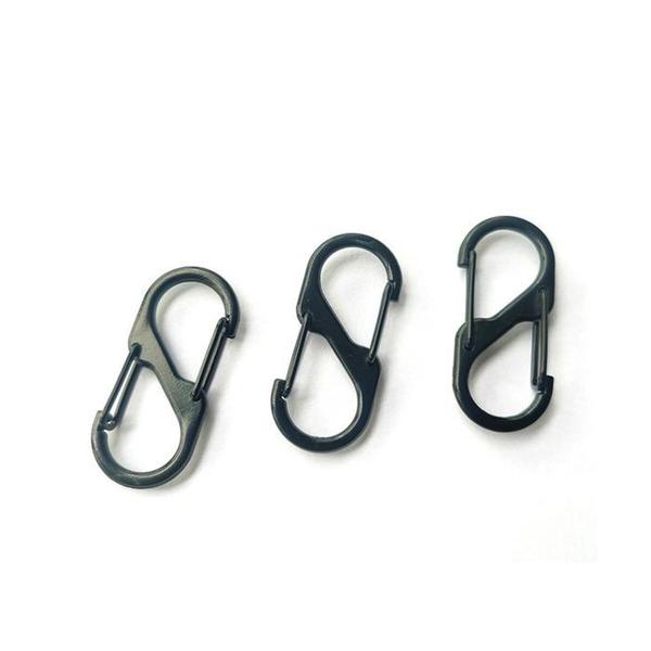 확대된 대표 S형 양방향 카라비너 캠핑 등산 4.8cm(1)