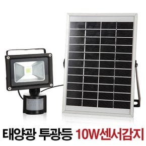 10W 센서감지 태양광투광등 화이트 / LED 태양광정원등 태양열 정원등 조명 잔디등 센서등 전등 조명등 투광기 야외조명 태양광등 테라스등 계단등 외등