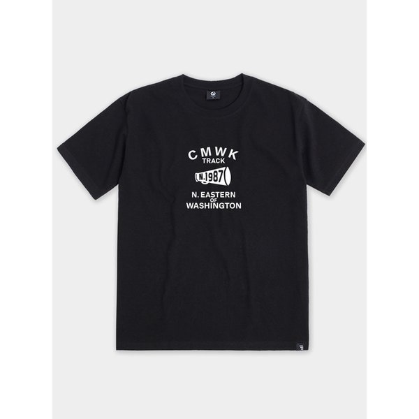 CMWK 트랙 빈티지 반팔티셔츠(블랙)