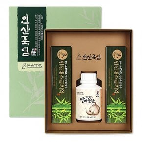 9회 자죽염사용 밭마늘환 200g +인산소금치약 160gX2개 선물세트