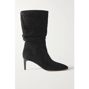 Slouchy Suede Boots 블랙
