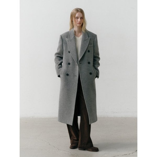 [메리지히 PICK] [단독]캐시미어 피크드 칼라 더블 롱코트_2colors