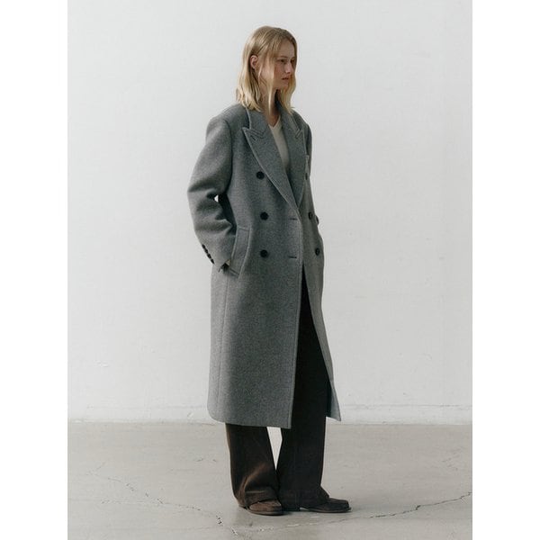 [메리지히 PICK] [단독]캐시미어 피크드 칼라 더블 롱코트_2colors