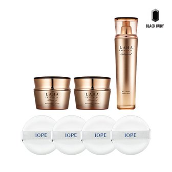  이자녹스 라하 트루셀 크림 30ml x2 + 에멀전 130ml + 아이오페 퍼프 4매