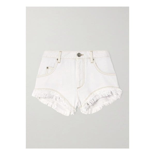 에네이다오 프린지 데님 쇼츠 화이트 1647597325950548