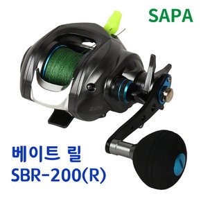 싸파 SEABIG 9볼 베이트릴 SBR-200(R)+합사줄 감김/바다릴 파워핸들 선상릴