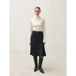 RTW PLEATED MID SKIRT_2COLORS