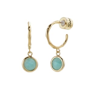 벨 후프 귀걸이-아마조나이트 / Belle Hoop Earring - Amazonite