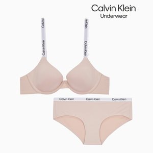 Calvin Klein Underwear 여성 테일러드 로고 SET (QF6865AD-QF6867AD-TRN)