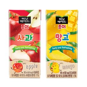 당일출고 미닛메이드 조이 195ml 사과x32팩+망고x32팩