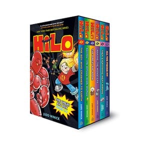 (영어원서) Hilo Book The Great Big 6 Books Box Set (Hardcover Graphic Novel) (CD미포함)