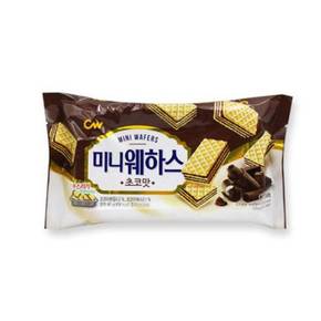 과자 스낵 간식 청우미니웨하스초코80g CW008616x4