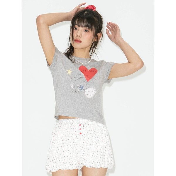lotsyou_Only You Tee Melange Gray
